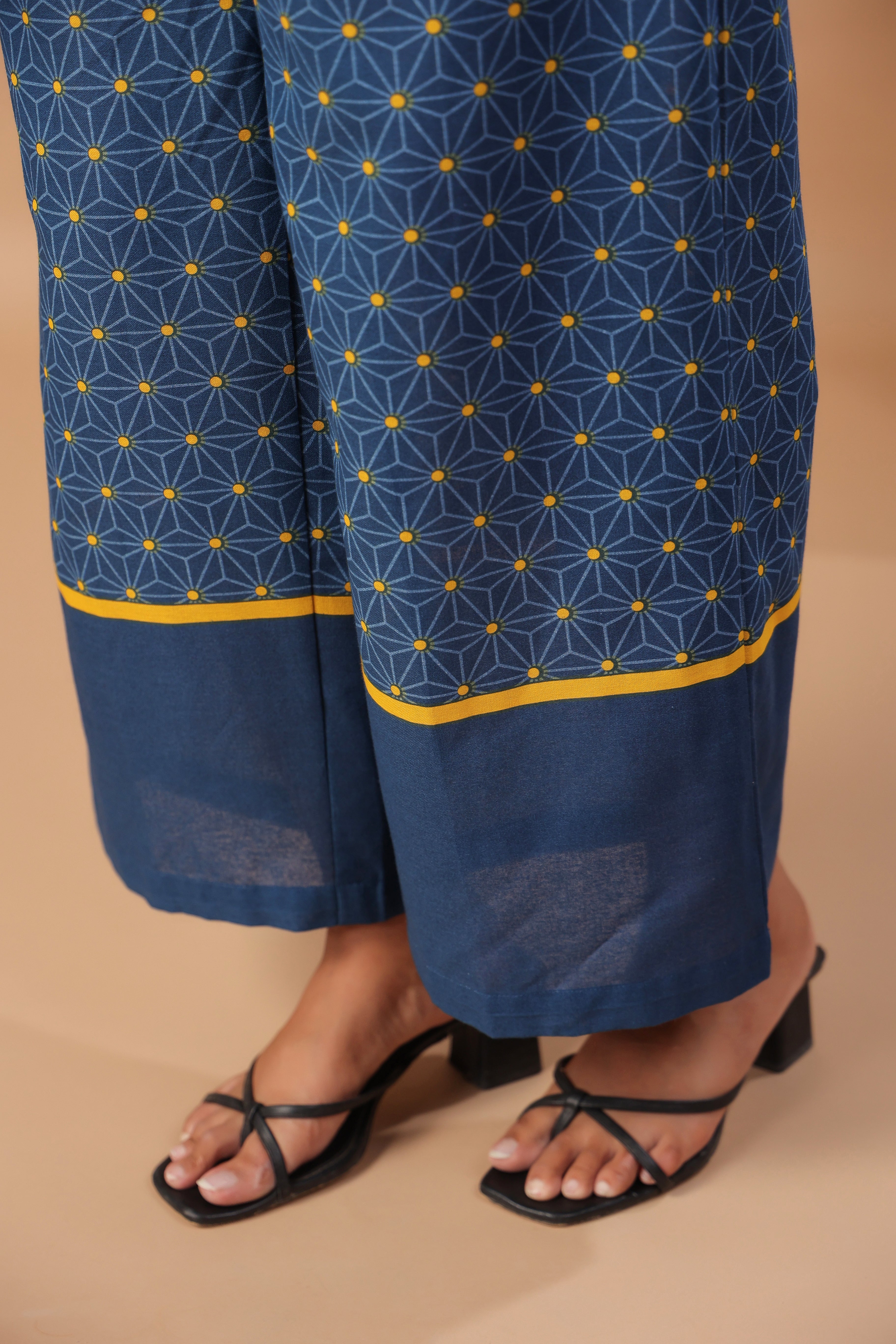 Royal blue handloom cotton coord set